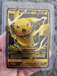 Armored Pikachu GX Black Foil Fan Art Collector Pokemon 24/100 Thunder Armor - Bild 1 von 5