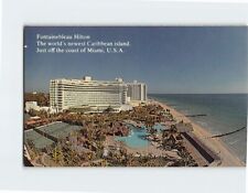 Postcard Fontainebleau Hilton Miami Beach Florida USA