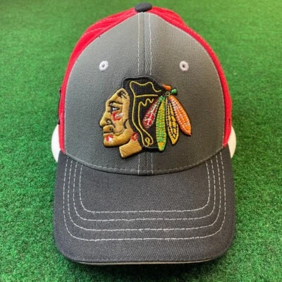 CHICAGO BLACKHAWKS Ball Cap Hat M/L Indian Chief Hockey Zephyr NHL Hawks - Image 1 of 4