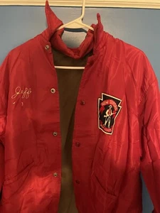 Vintage Red New Oxford High School Jacket Men’s Size Medium - Picture 1 of 1