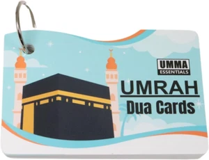 24 Umrah Dua Cards Step-By-Step Guide with Umrah Prayers, Supplications & Bonus - Imagen 1 de 12