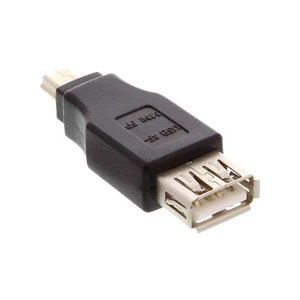 2 x InLine USB 2.0 Adapter Buchse A auf Mini-5pol 5pin Stecker Kupplung - Bild 1 von 2