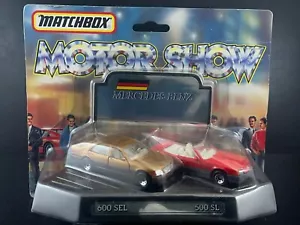 MATCHBOX Mercedes 600 SEL & 500 SL " 1992 MOTOR SHOW " HTF - Picture 1 of 4