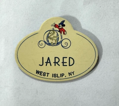 1996 Walt Disney World 25th Anniversary Cast Member Name Tag 90s, Jared NY - Image 1 of 4