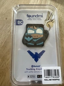 DC comics Nightwing Foundmi Bluetooth Tracking Selfie Remote Keychain - Picture 1 of 11