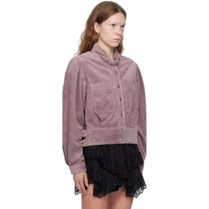 Chaqueta de algodón Isabel Marant Rashane rosa lila 4 - Imagen 1 de 12