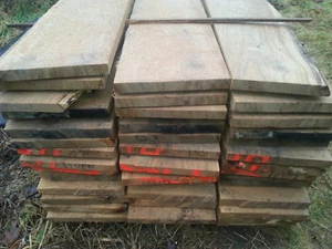 Eichenbohle Eichenbrett Bohle 3 cm stark, 40 cm breit, 5,00 m lg Brett - Bild 1 von 7