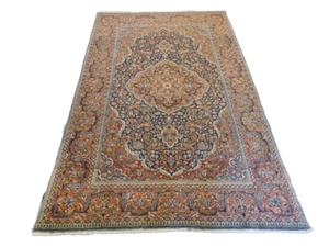 Perserteppich Orientteppich Handgeknüpfter Teppich Keshan fein 216x134cm - Bild 1 von 20