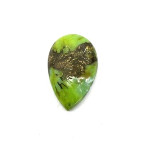 Green Turquoise Pear Cabochon Loose Gemstone Lot 1 Pcs 10*16 MM 3 CT - Picture 1 of 3