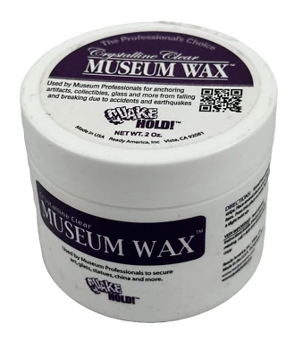 MELODY JANE Dolls House Clear Museum Wax for Holding Miniatures & Collectables in Place 2oz