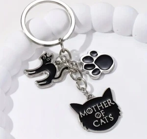  Llavero Devil Cat & Paw - Dije de metal esmaltado para llaves y  - Imagen 1 de 1