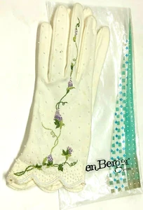 BEN BERGER LOVES Girls Ivory Gloves Wedding Pageant Special Occasion - Picture 1 of 7