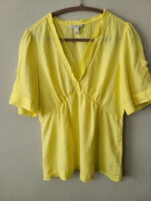 Top amarillo para mujer Banana Republic talla M Foto 1 de 4
