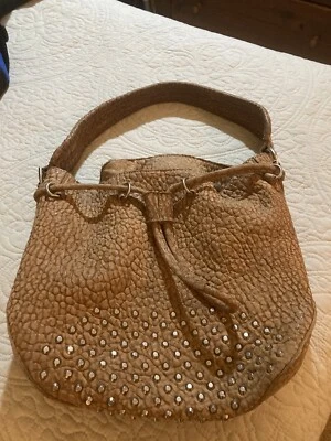 Liebeskind Berlin Hobo / Shoulder Bag Beige W/ Studs Suede Bucket Tore Purse - Image 1 of 4