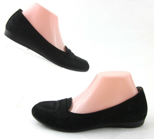 Mocassini ECCO Touch 15 Penny ballerine in pelle nera taglia EU 37 US 6 6 5 quasi come nuovi!