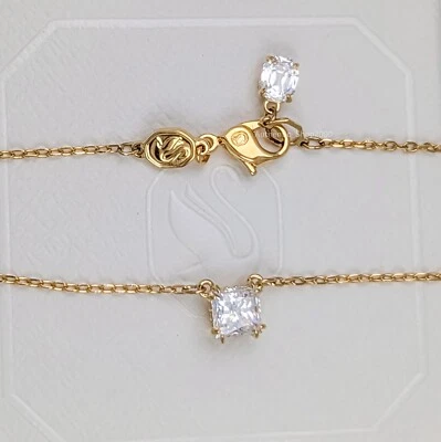 New 100% Authentic SWAROVSKI Gold Chain White Stilla Pendant Necklace 5693153 - Image 1 of 3