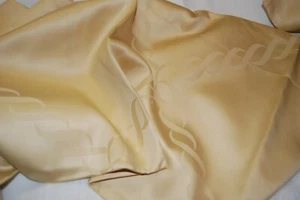 RARE PRATESI DIAGONAL TRECCIA CHAIN SCALLOPED STANDARD SHAMS JACQUARD GOLD ITALY - Picture 1 of 2