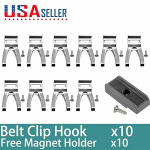 10 paquetes de gancho con clip de cinturón para herramienta destornillador inalámbrico Makita DFS251 - Imagen 1 de 3
