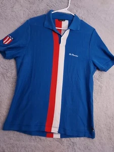 De Marchi Cycling Jersey Shirt Mens Extra Large Slim Fit Cotton Lightweight Polo - Picture 1 of 12