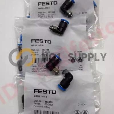 10PCS   Push in fitting, mini series QSM   Qsml-M5-6 153335 - Image 1 of 2