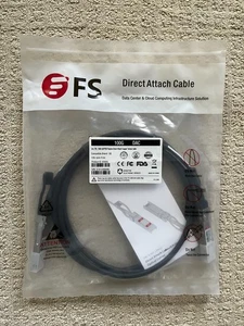 FS Q28-PC02 100G QSFP28 DAC 2M NEW - Afbeelding 1 van 2