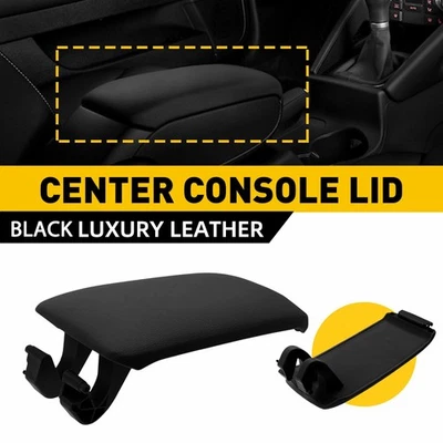 For Audi A3 8P 2003-2012 Black Leather Armrest Center Console Lid 8P0864245P I - Image 1 of 4