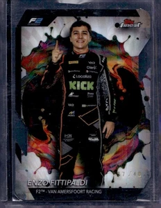 2024 Finest F1 Enzo Fittipaldi refractor troquelado raro 17/40 #239 - Imagen 1 de 2
