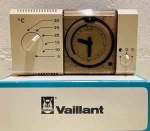 Vaillant VRT-QT/4 Raumthermostat Regler mit Tageszeitschaltuhr 9083 Temperatur - Bild 1 von 3