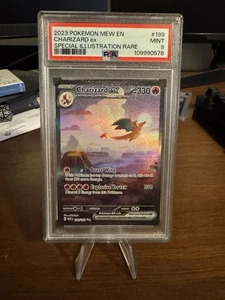 2023 POKEMON MEW EN-151 SPECIAL ILLUSTRATION RARE #199 CHARIZARD EX PSA 9 - Picture 1 of 2