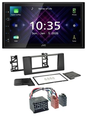 JVC DAB 2DIN MP3 Bluetooth USB Autoradio für BMW 5er (E39) X5 Rundpin - Bild 1 von 4