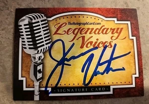 JESSE VENTUA AUTOGRAPHED Signed Auto CARD WWE WWF HOF Governor  Announcer  - Picture 1 of 2