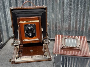 Deardorff 8x10 View Camera w/ 210mm Fuji f5.6 lens-4x5 reducing back-8x10 Holder - Picture 1 of 6