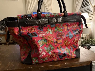 Sydney Love Large Getaway Tote Travel Theme Asian Handles/Strap - RARE - Image 1 of 4