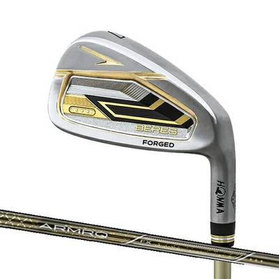 2024 HONMA BERES 09 WEDGE IRON SW ARMAQ FX 3 STAR R-FLEX GRAPHITE SHAFT SAND - Image 1 of 4