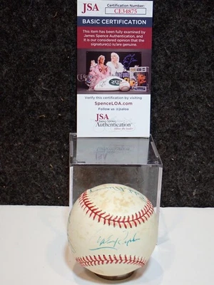 HOF CAL RIPKEN JR Eddie Murray Cal Ripken Sr Bill Ripken AUTOGRAPH BALL JSA COA - Image 1 of 4