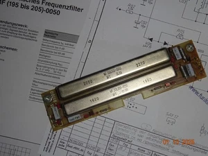 Mechanische Bandfilter  MF 1 99, 200, 201- xx, je 1 x zur Auswahl s. Text ! RFT - Picture 1 of 3