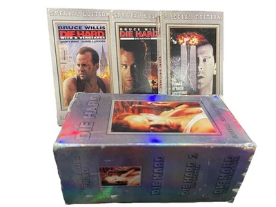 Die Hard Special Edition Halographic Trilogy VHS Box Set Bruce Willis VCR Set - Image 1 of 4