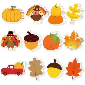 72 Pcs Thanksgiving Pumpkin Cutouts Fall Pumpkins Bulletin Board Decoration, ... - Foto 1 di 5