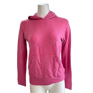 Nuevo con etiquetas Monrow Supersoft Pullover Canguro Bolsillo Sudadera con Capucha en Rosa Caliente Para Mujer’s XS - Imagen 1 de 6