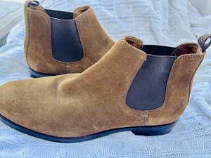 FRYE Herren Chelsea Wildleder Leder Stiefeletten Cognac Braun - 11 NEU - Bild 1 von 5