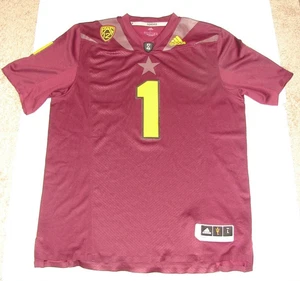 Adidas Arizona State Fußball Trikot #1 Sun Devils NCAA ASU genäht Herren LG - Bild 1 von 6