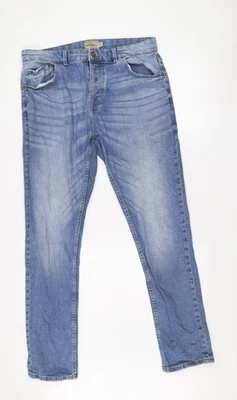 Next Men's Blue Slim Fit Denim Jeans 36W 33L - Image 1 of 4
