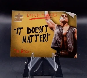 2002 Fleer WWE Catch Phrases RAW VS SmackDown The Rock #1 of 15 CP - Picture 1 of 2