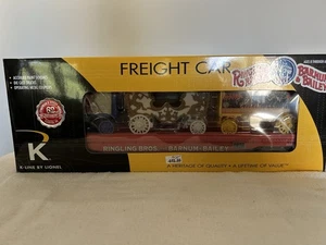 Lionel/K-line 6-21237 Flat Car w/3 Circus Wagons Ringling Bros - Picture 1 of 5