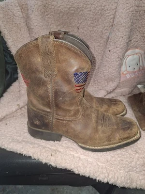 Botas de cuero Ariat All American Flag, 10034408, para hombre o niño talla 3,5 Foto 1 de 4