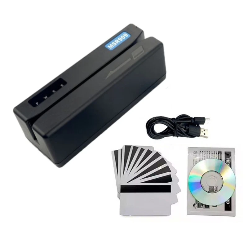 Full Three Track USB Magnetic Card Reader/Writer Encoder MSR909 Multifunctional - Image 1 of 4