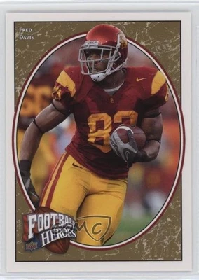 2008 Upper Deck Football Heroes Gold /25 Fred Davis #145 Rookie RC - Image 1 of 2