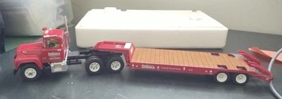 NIB 2001 FIRST GEAR DIGIOIA BROS R-MODEL TRACTOR W/ LOWBOY TRAILER 1:34 DIECAST - Image 1 of 4