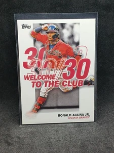 2023 Topps Serie 1 Bienvenido al Club 30/30 Ronald Acuña Jr WC-1 - Imagen 1 de 1