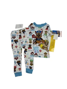 Spin Master Paw Patrol Baby Boy Pajamas 12M Chase Skye Marshall 2 Pc Sleepwear - Picture 1 of 6